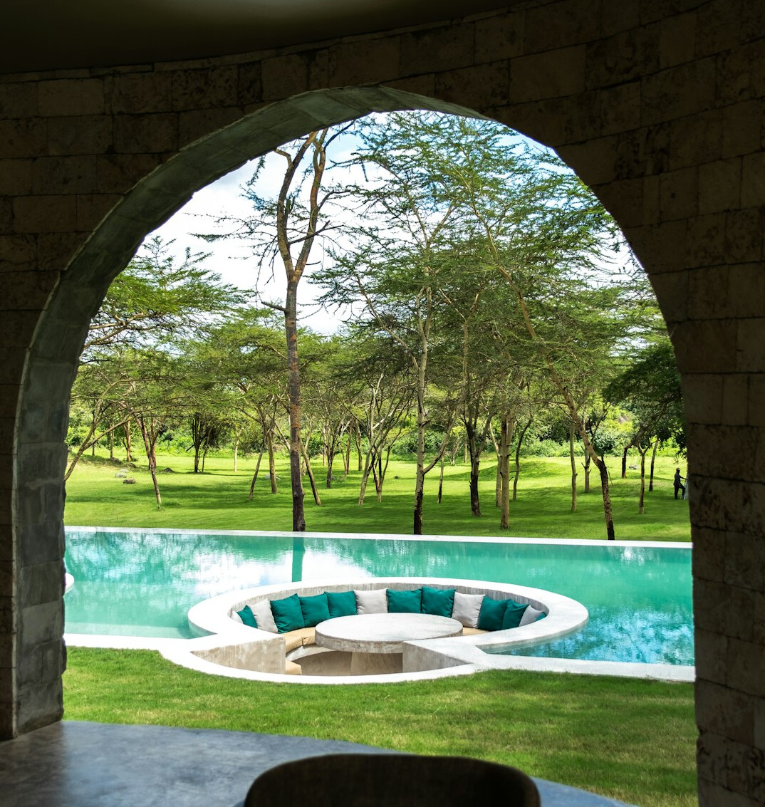 secluded luxury pool