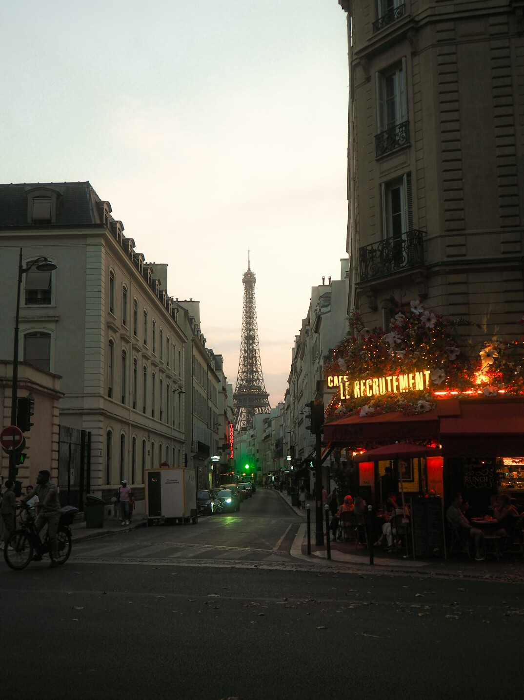 paris streets at night